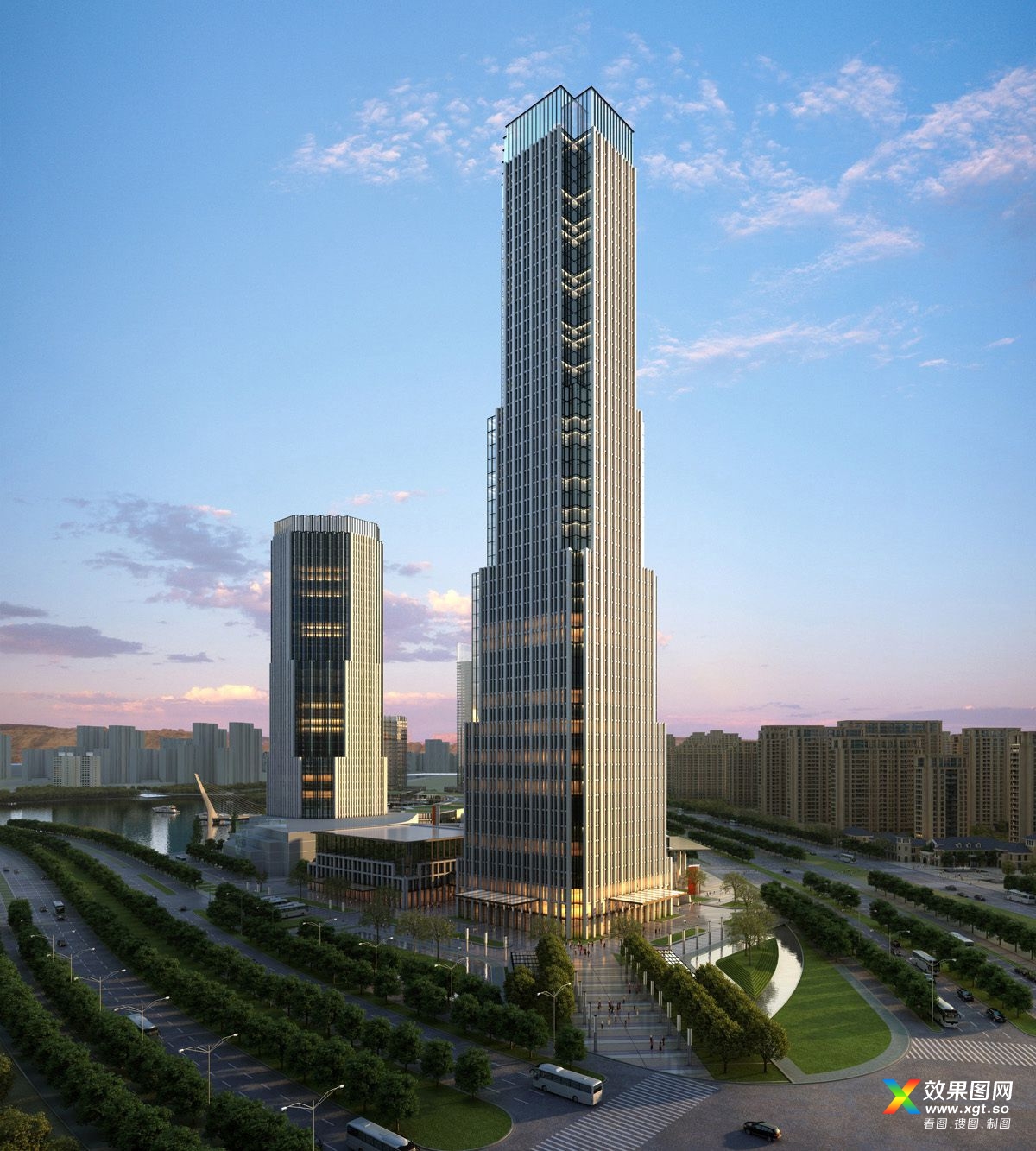 鞍山世贸中心超高层办公建筑