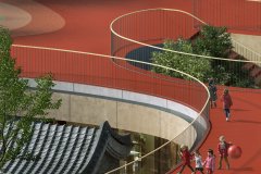 第 9 页 北京乐成四合院幼儿园方案设计（屋顶游乐平台局部）